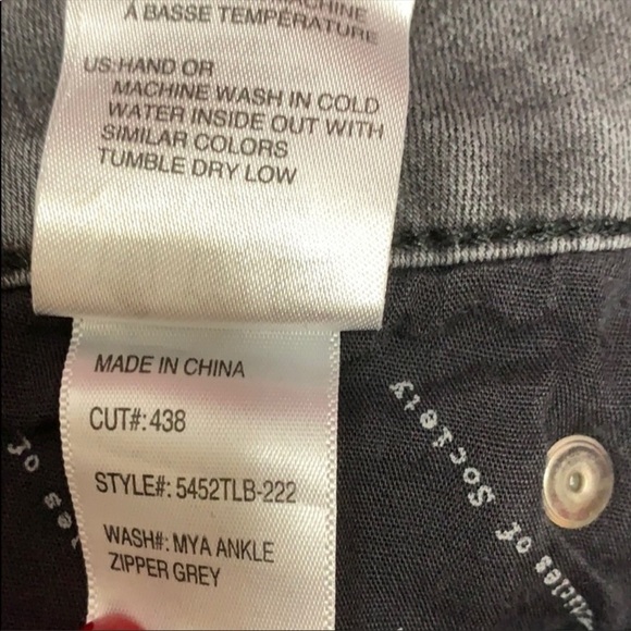 Articles of Society Gray Mya Ankle Zip Jeans - Picture 8 of 8